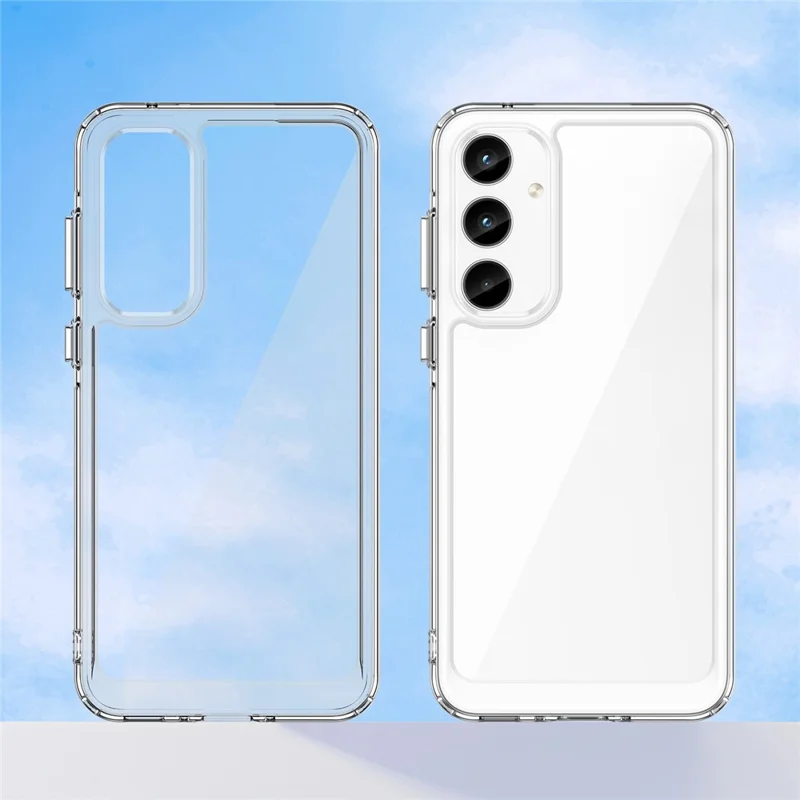 For Samsung Galaxy A35 5G Case TPU+Acrylic Hybrid Phone Cover - Transparent