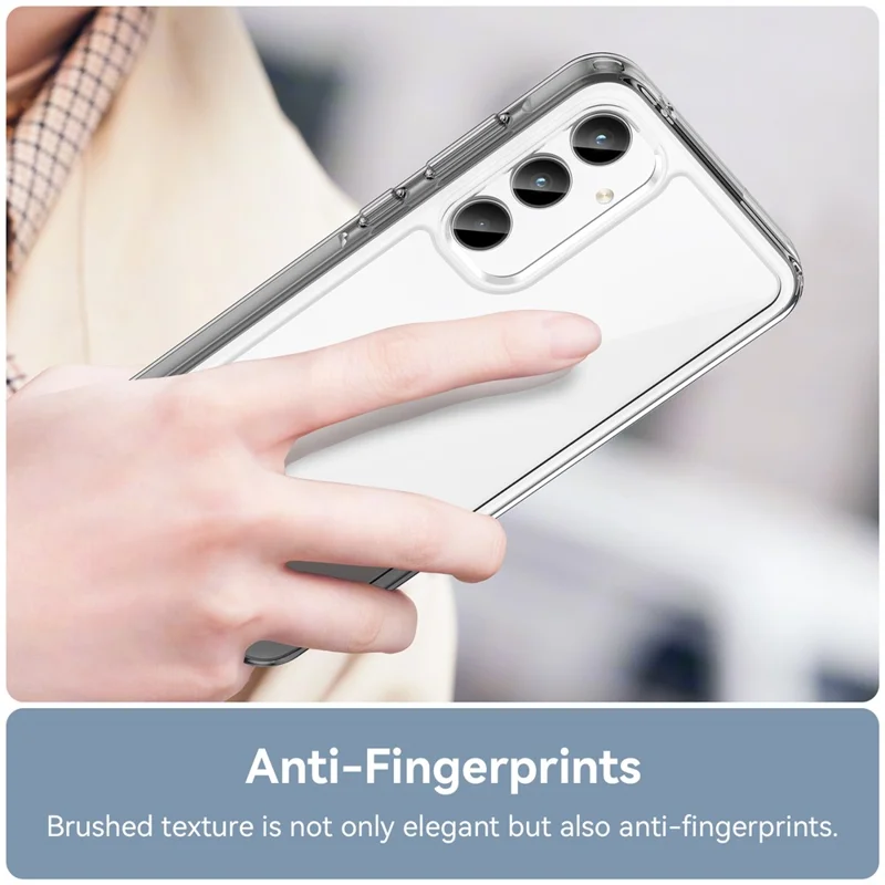 For Samsung Galaxy A35 5G Case TPU+Acrylic Hybrid Phone Cover - Transparent