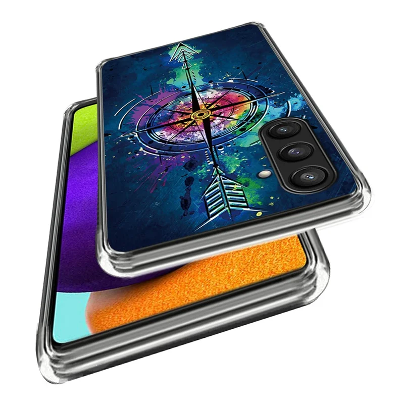 For Samsung Galaxy S23 FE IMD Pattern Case Soft TPU Anti-Scratch Back Cover - Arrow