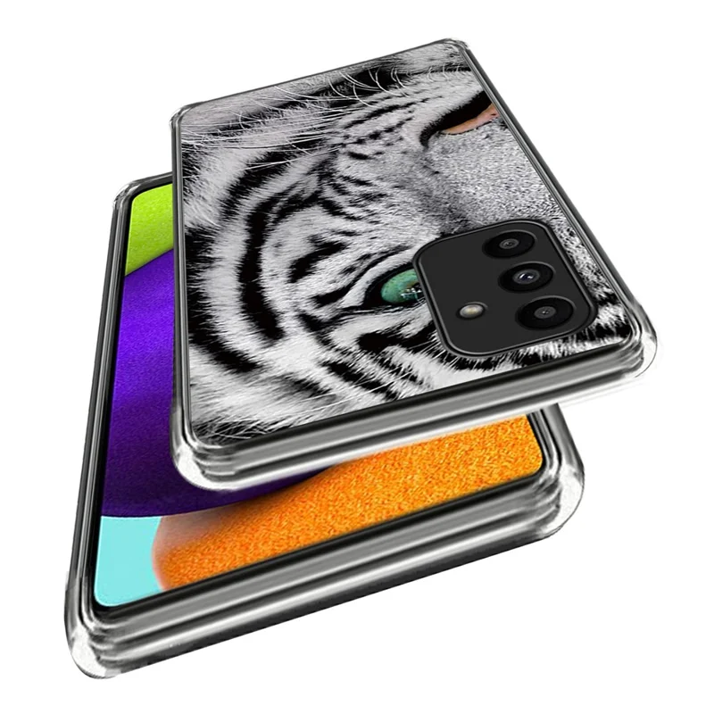 For Samsung Galaxy A15 4G / 5G TPU Phone Case Pattern Printing Anti-Scratch Shockproof - Tiger Head