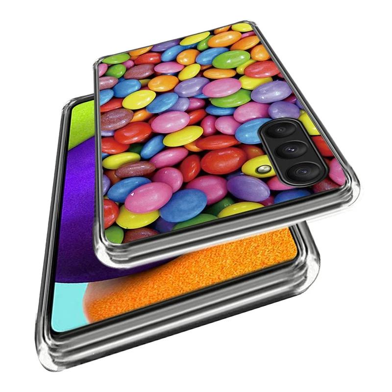 For Samsung Galaxy A25 5G (Global) (161.0 x 76.5 x 8.3mm) Case Pattern Printing TPU Phone Cover - Rainbow Candy