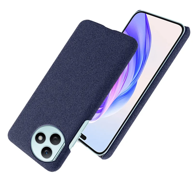 For Honor X50i+ 5G Anti-Scratch Phone Case Cloth+PC Protection Phone Cover - Blue