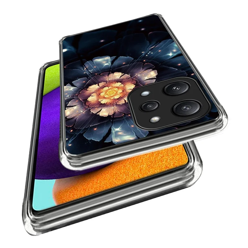 For Xiaomi Redmi 12 5G (Global) / Poco M6 Pro 5G Case Pattern Printing TPU Phone Cover - Colorful Flower