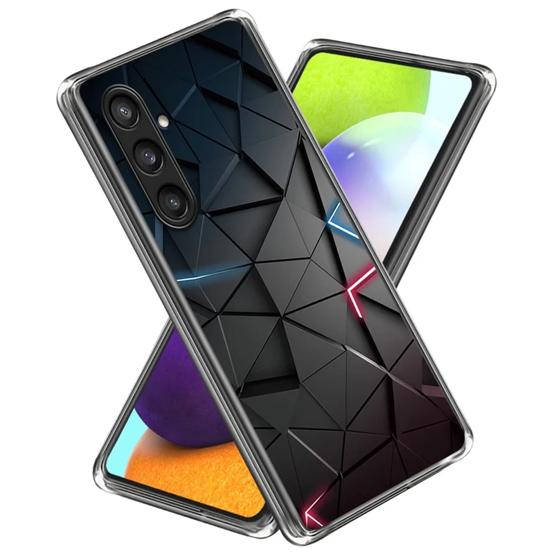 Für Samsung Galaxy S24+ Case Pattern Printing Anti-scratch Phone Cover - Schwarzes Dreieck