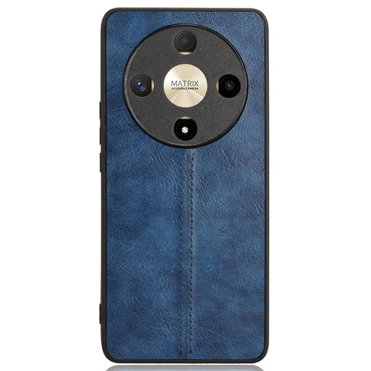 For Honor Magic6 Lite 5G / X9b 5G Case Cowhide Texture Stitching Line Cover - Blue