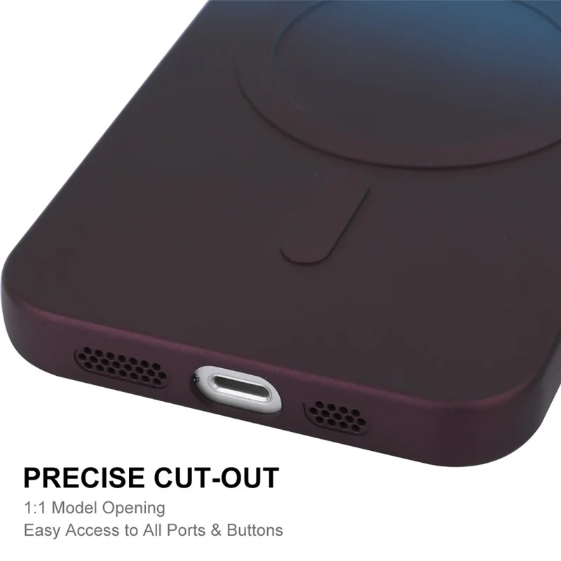 ENAKY HAT PRINCE For iPhone 15 Plus Silicone Magnetic Case Tempered Glass Lens Protector - Dark Blue