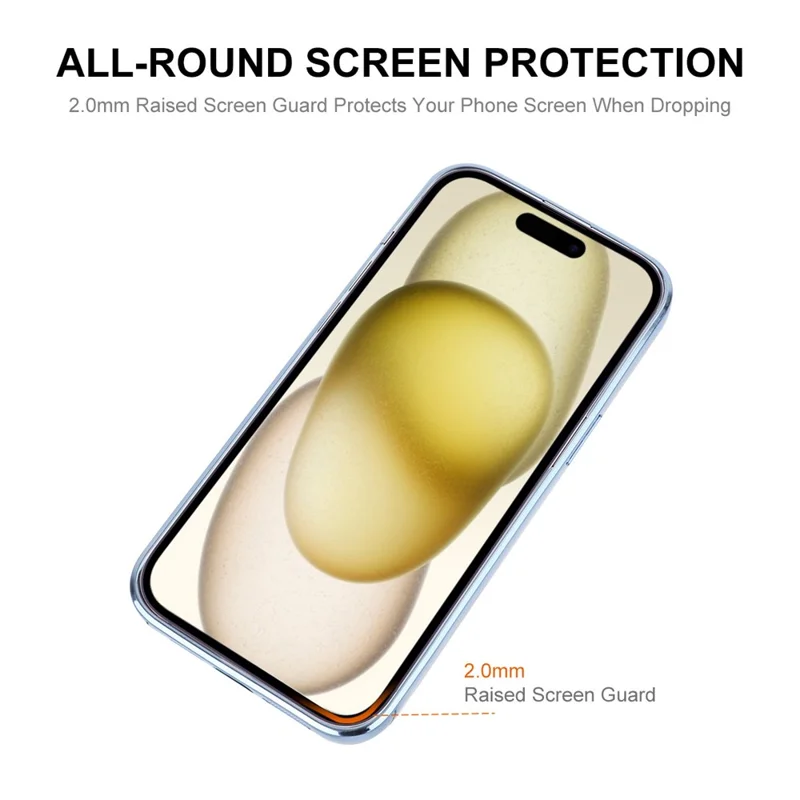 ENAKY HAT PRINCE For iPhone 15 Plus Magnetic Phone Case Tempered Glass Lens Protector  - Blue