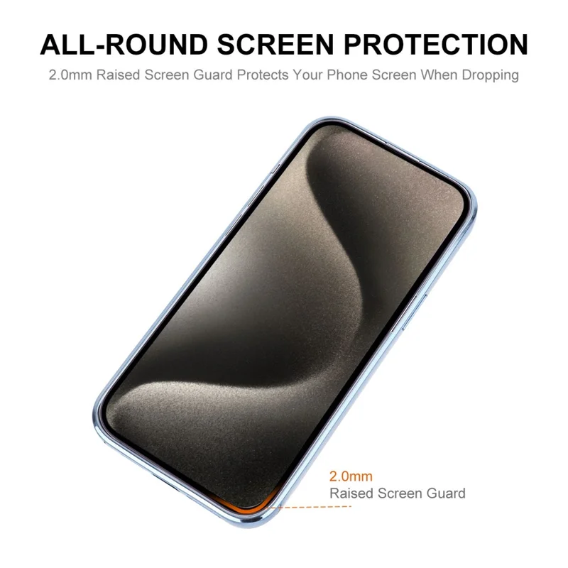 ENAKY HAT PRINCE For iPhone 13 Pro Max Magnetic Case Tempered Glass Lens Protector TPU Cover - Purple