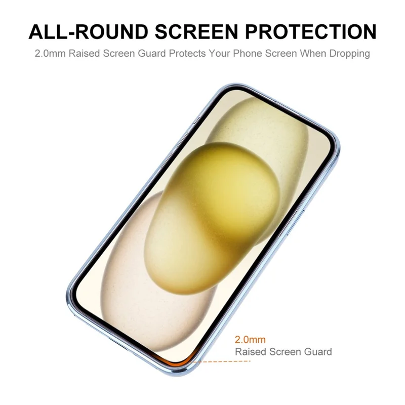 ENAKY HAT PRINCE For iPhone 13 Magnetic Case Gradient Glitter TPU Phone Cover  - Blue