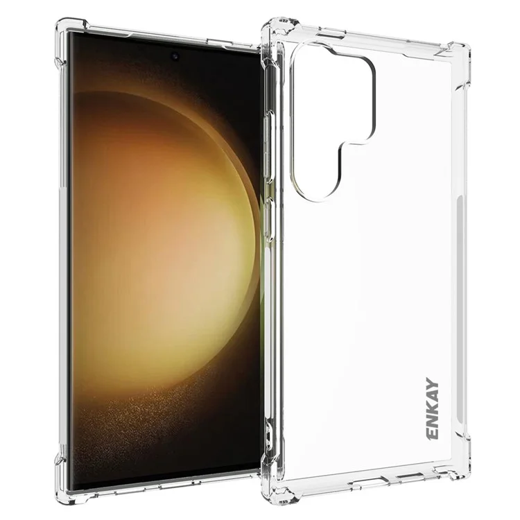 ENKAY HAT PRINCE Für Samsung Galaxy S24 Ultra HD Clear Case Anti-drop Verstärkte Ecken Schale
