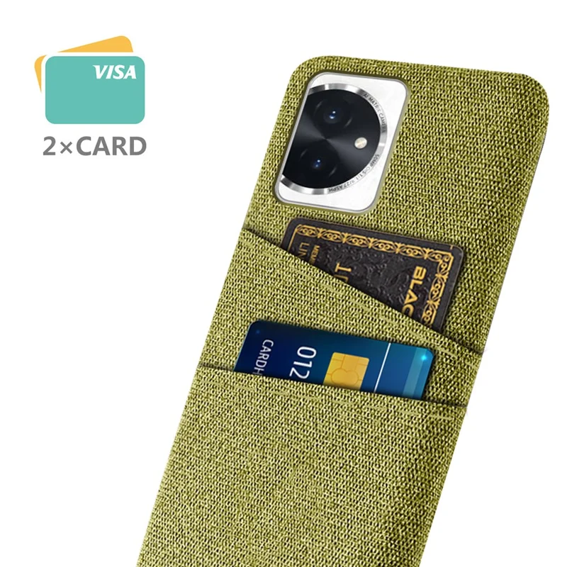 For Honor 100 5G Phone Case Dual Card Slots Protective Cover - Yellow