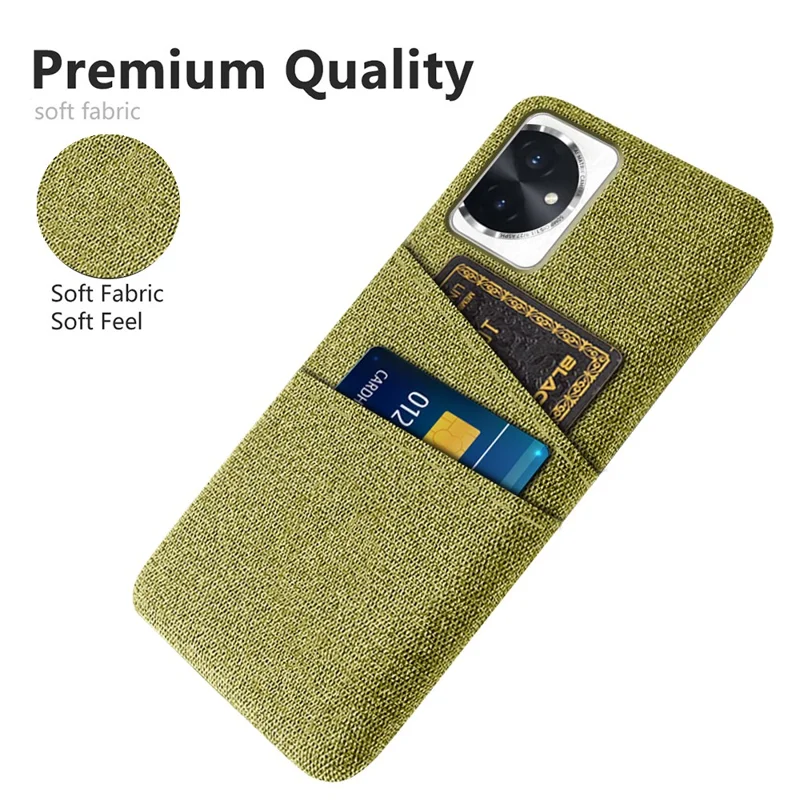 For Honor 100 5G Phone Case Dual Card Slots Protective Cover - Yellow