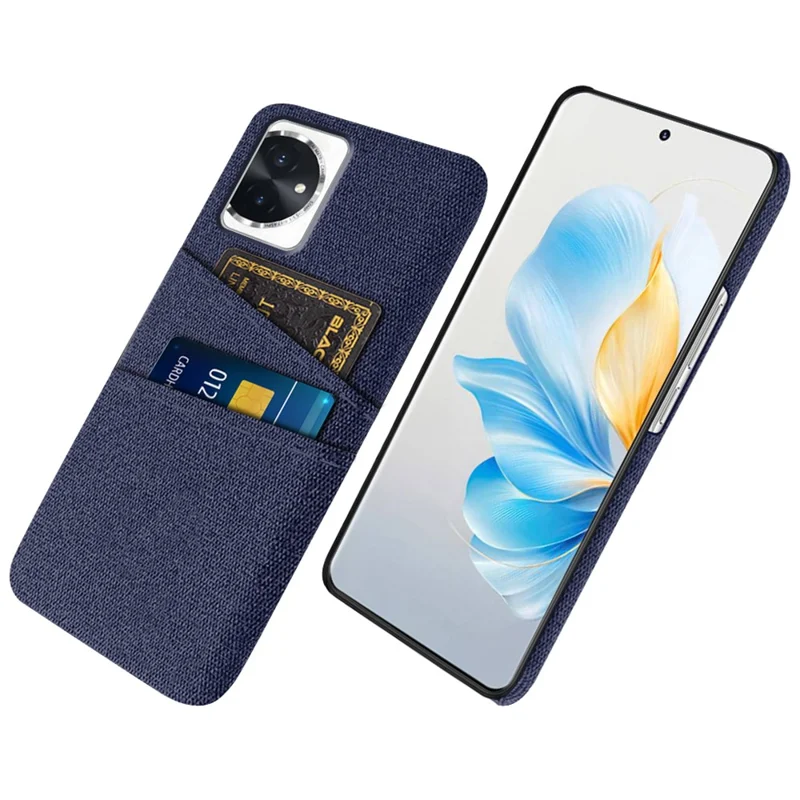 For Honor 100 5G Phone Case Dual Card Slots Protective Cover - Blue