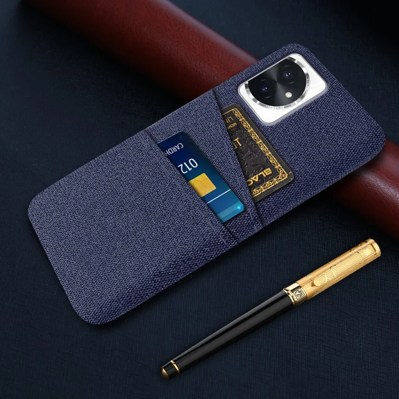 For Honor 100 5G Phone Case Dual Card Slots Protective Cover - Blue