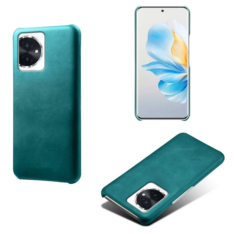 For Honor 100 5G Slim-Fit Shell Anti-scratch Phone Case PU Leather + PC Phone Cover - Verde