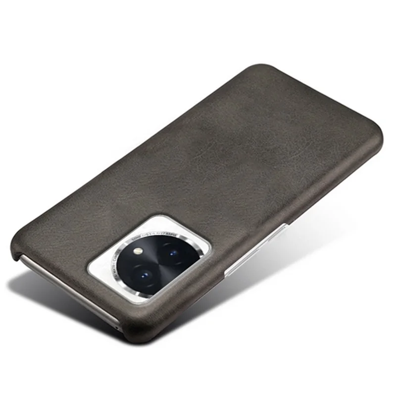 For Honor 100 5G Slim-Fit Shell Anti-scratch Phone Case PU Leather + PC Phone Cover - Black
