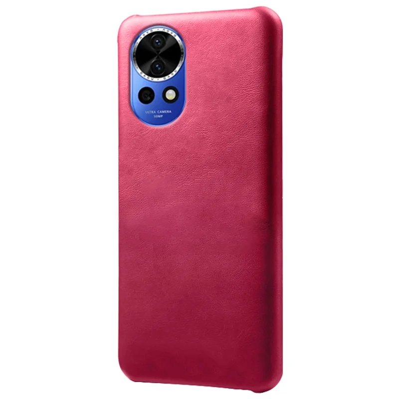 For Huawei nova 12 Pro 5G / nova 12 Ultra 5G Dustproof Phone Case Anti-scratch PU Leather Coated PC Cover - Rose