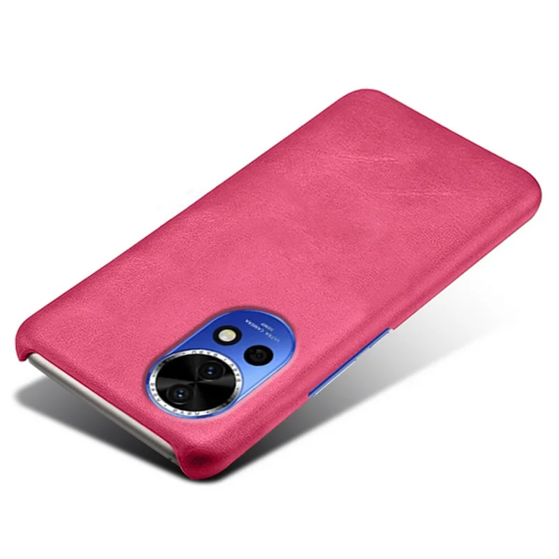 For Huawei nova 12 Pro 5G / nova 12 Ultra 5G Dustproof Phone Case Anti-scratch PU Leather Coated PC Cover - Rose
