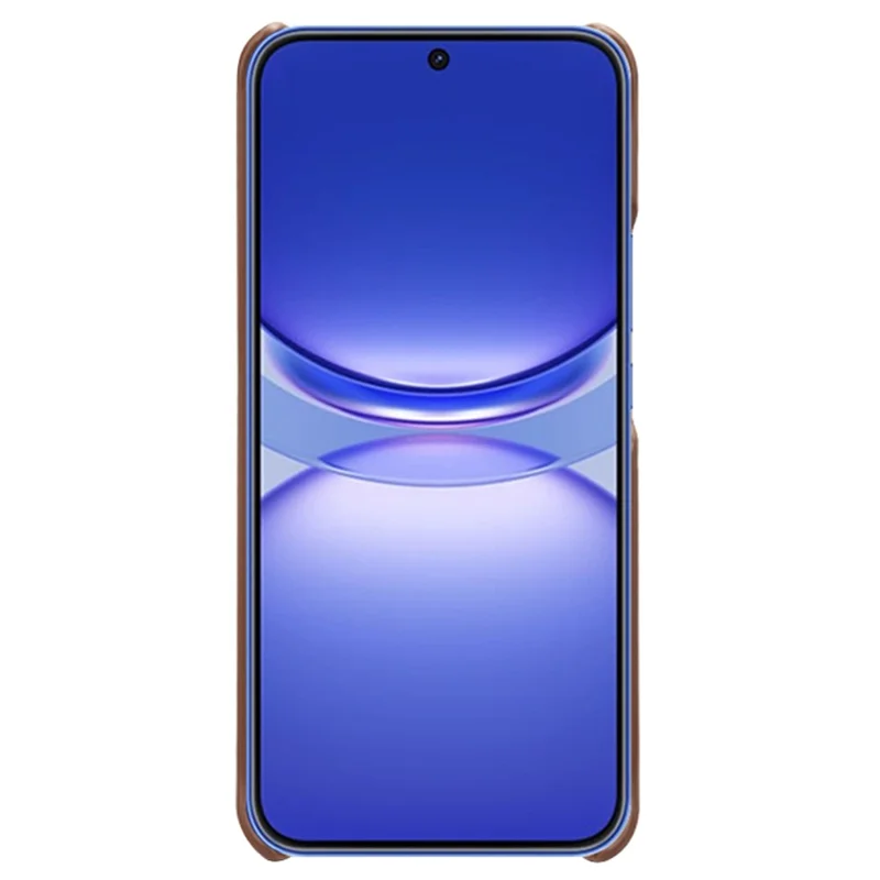 Voor Huawei nova 12 Pro 5G / nova 12 Ultra 5G Stofdichte Hoes Anti-kras PU Leer Gecoat PC Cover - Bruin
