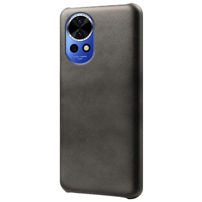 Til Huawei nova 12 Pro 5G / nova 12 Ultra 5G Støvbeklædt Telefonbeskytning Mod ridser PU-læderbelagt PC-dæksel - Sort
