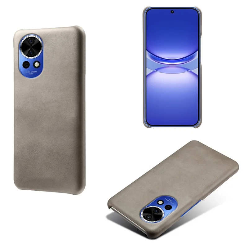 Per Huawei nova 12 Pro 5G / nova 12 Ultra 5G Custodia antiurto in pelle PU resistente alla polvere - Grigio