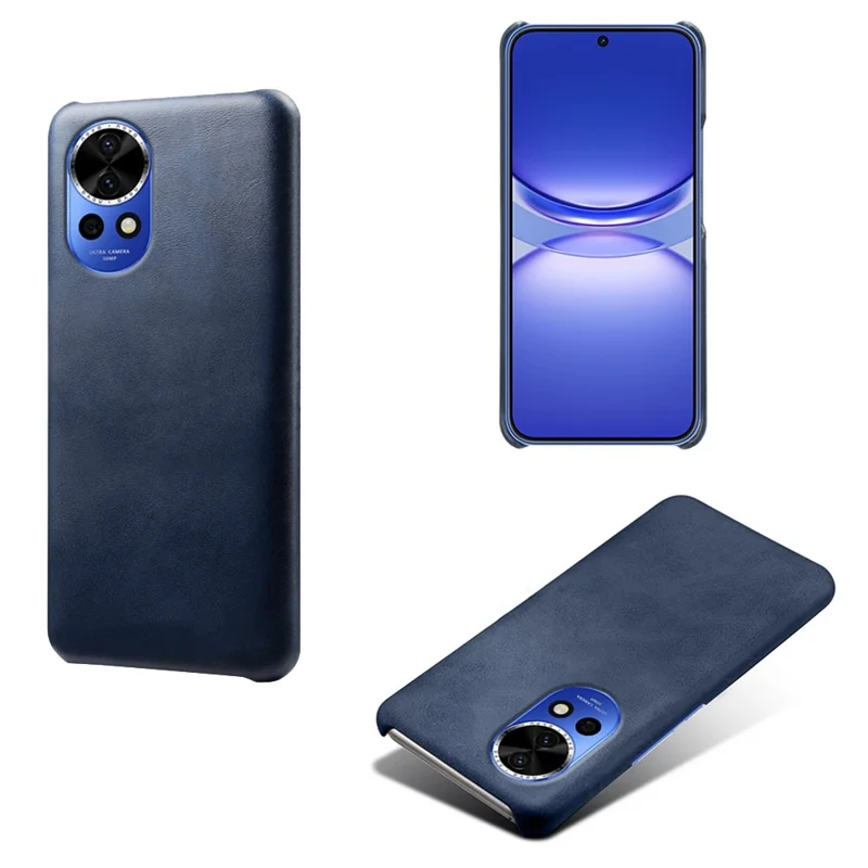 For Huawei nova 12 Pro 5G / nova 12 Ultra 5G Dustproof Phone Case Anti-scratch PU Leather Coated PC Cover - Blue
