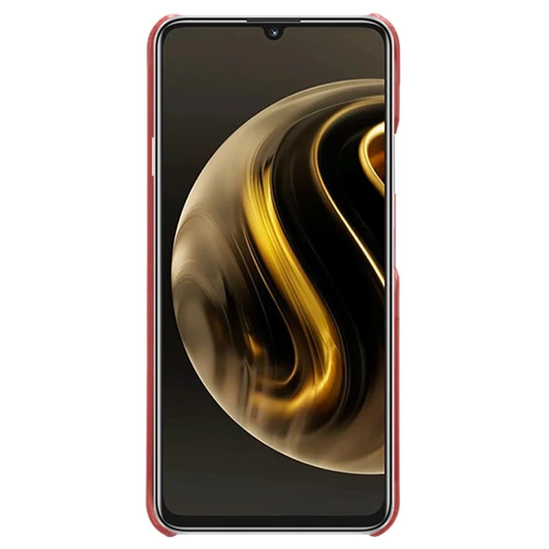 Para Huawei Enjoy 70 4G / nova Y72 4G Capa de Telefone Resistente a Choques com Textura de Bezerro - Vermelho