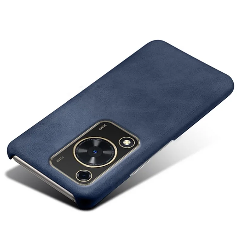 For Huawei Enjoy 70 4G / nova Y72 4G Phone Case Shockproof Cover with Calf Textured - Blue