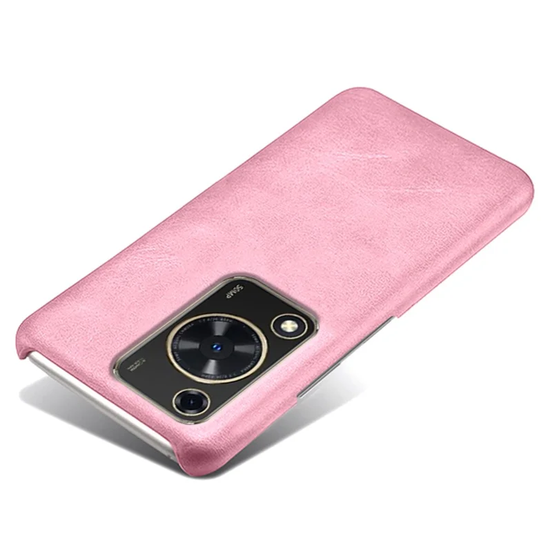 For Huawei Enjoy 70 4G / nova Y72 4G Phone Case Shockproof Cover with Calf Textured - Rose Gold