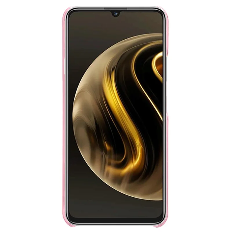 For Huawei Enjoy 70 4G / nova Y72 4G Phone Case Shockproof Cover with Calf Textured - Rose Gold