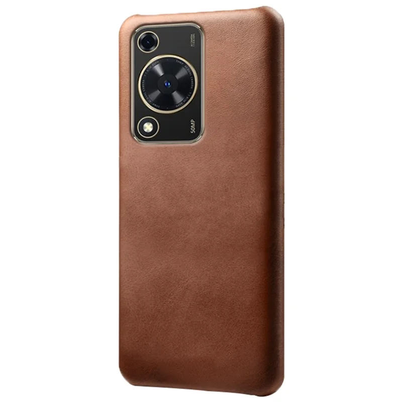 Para Huawei Enjoy 70 4G / nova Y72 4G Capa de Telefone Resistente a Choques com Textura de Bezerro - Marrom