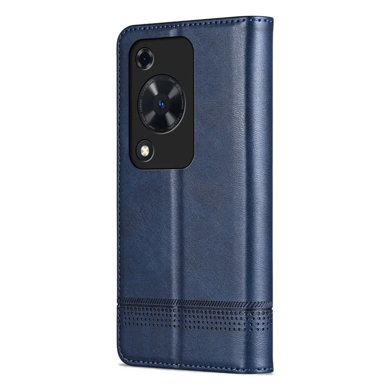 AZNS For Huawei Enjoy 70 4G / nova Y72 4G PU Leather Wallet Case Magnetic Absorption Flip Phone Cover - Blue