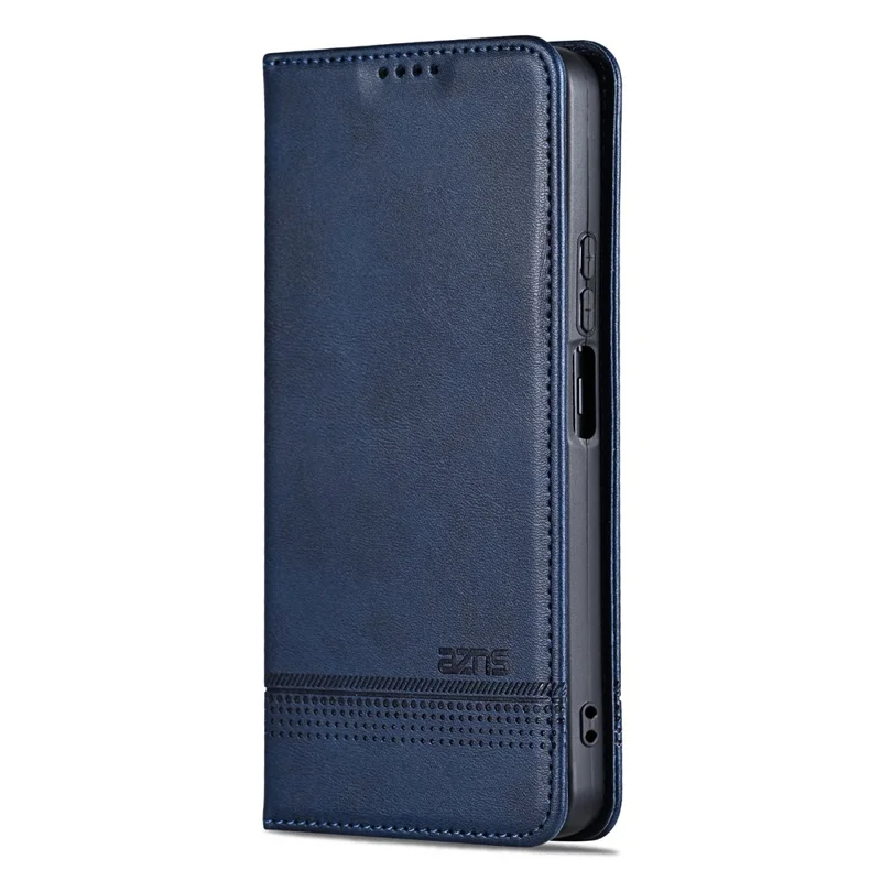 AZNS For Huawei Enjoy 70 4G / nova Y72 4G PU Leather Wallet Case Magnetic Absorption Flip Phone Cover - Blue