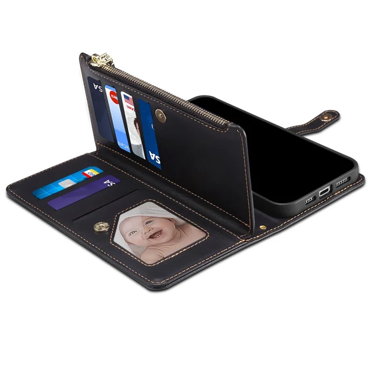 ESEBLE For Xiaomi Redmi K60 Ultra / 13T / 13T Pro Case Wallet Stand Phone Cover - Black