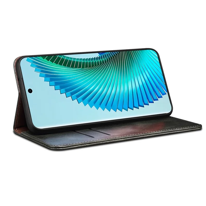 For Honor Magic6 Lite 5G / X9b 5G PU Leather Phone Case Flip Wallet Waxy Crazy Horse Texture - Green