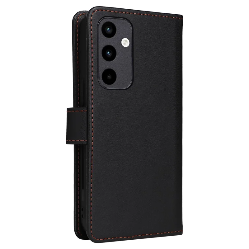 For Samsung Galaxy A35 5G Magnetic Case BETOPNICE Detachable PU Leather Phone Cover with Strap - Black