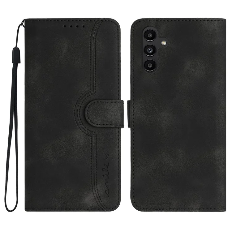YX0030 For Samsung Galaxy A15 5G Wallet Case Leather Flip Phone Cover - Black