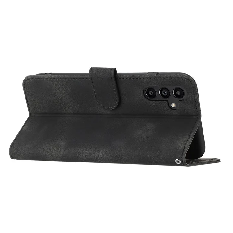 YX0030 For Samsung Galaxy A15 5G Wallet Case Leather Flip Phone Cover - Black