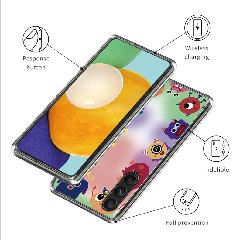 For Samsung Galaxy A25 5G (Global) (161.0 x 76.5 x 8.3mm) TPU Case with Pattern Printing - Monsters