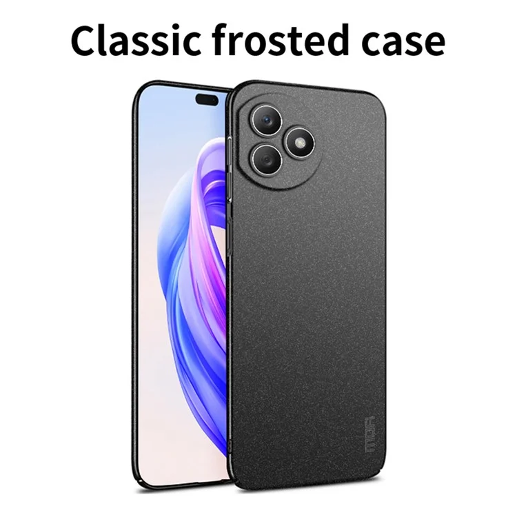 MOFI Escudo Serie Mate para Honor X50i+ 5G Funda de teléfono dura de PC Antiarañazos - Negro 