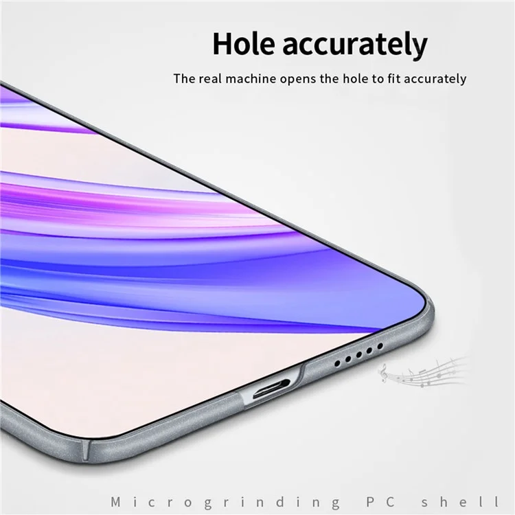 MOFI Escudo Serie Mate para Honor X50i+ 5G Funda de teléfono dura de PC Antiarañazos - Negro 