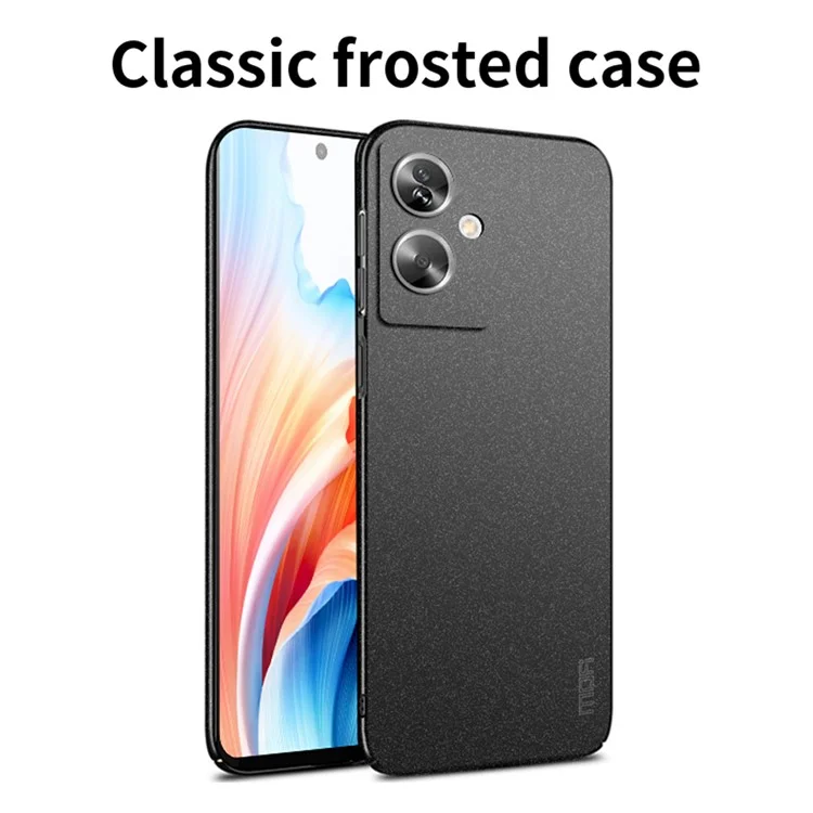 MOFI Shield Matte Series for Oppo A2 5G / A79 5G PC Phone Case Protective Cover - Black