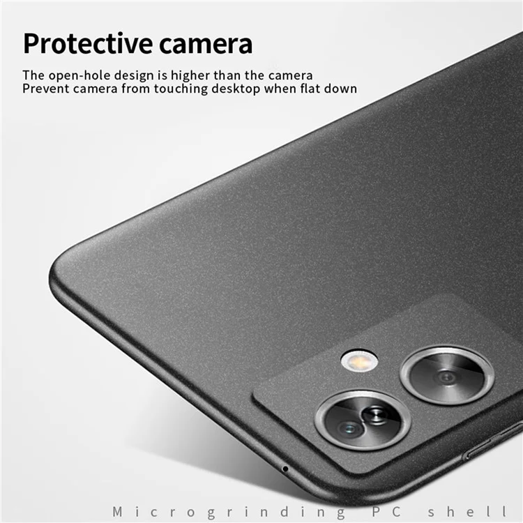 MOFI Shield Matte Series for Oppo A2 5G / A79 5G PC Phone Case Protective Cover - Black