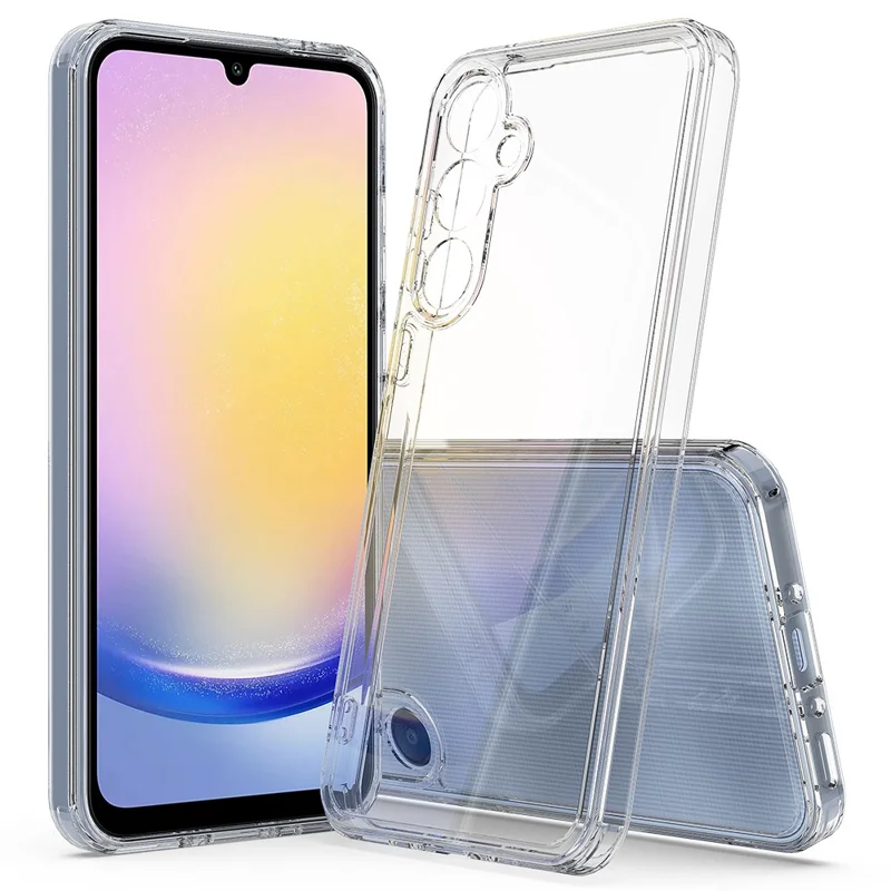 Para Samsung Galaxy A35 5G Clear Phone Cover Acrylic+TPU Case Anti-scratch