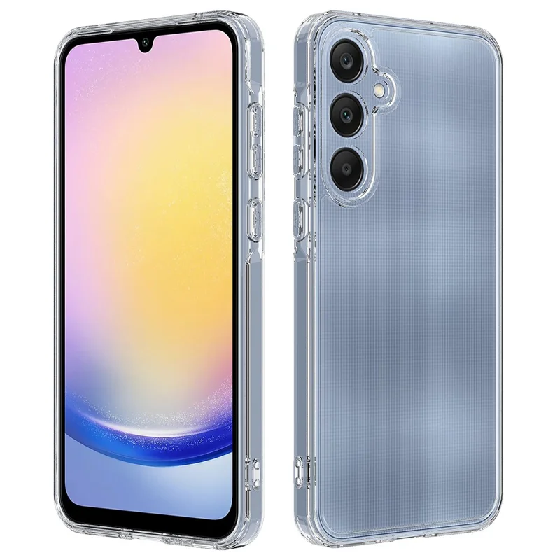 Para Samsung Galaxy A35 5G Clear Phone Cover Acrylic+TPU Case Anti-scratch