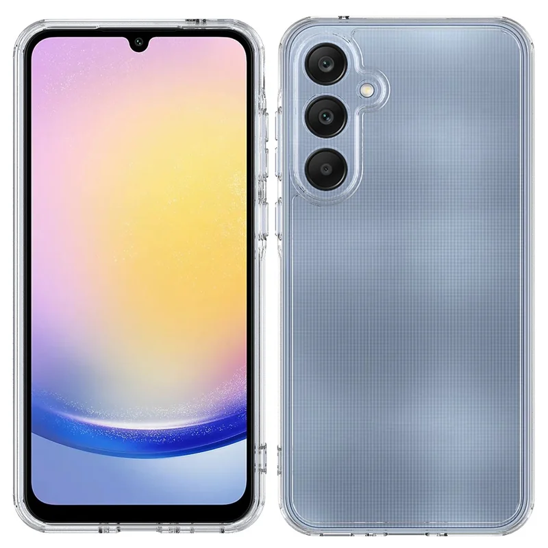Para Samsung Galaxy A35 5G Clear Phone Cover Acrylic+TPU Case Anti-scratch