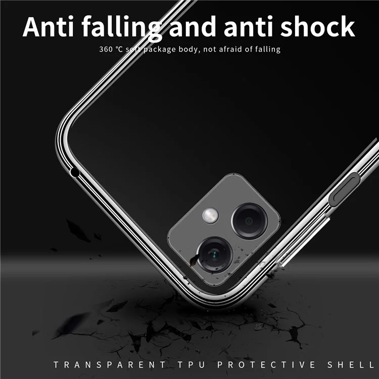 MOFI For Xiaomi Redmi 13C 5G Slim-Fit TPU Cell Phone Case HD Transparent Phone Cover
