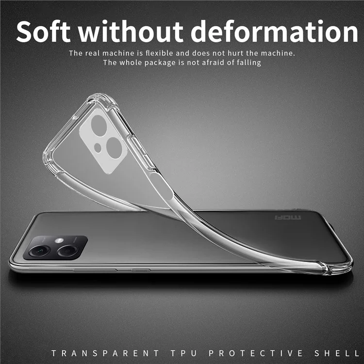 MOFI For Xiaomi Redmi 13C 5G Slim-Fit TPU Cell Phone Case HD Transparent Phone Cover