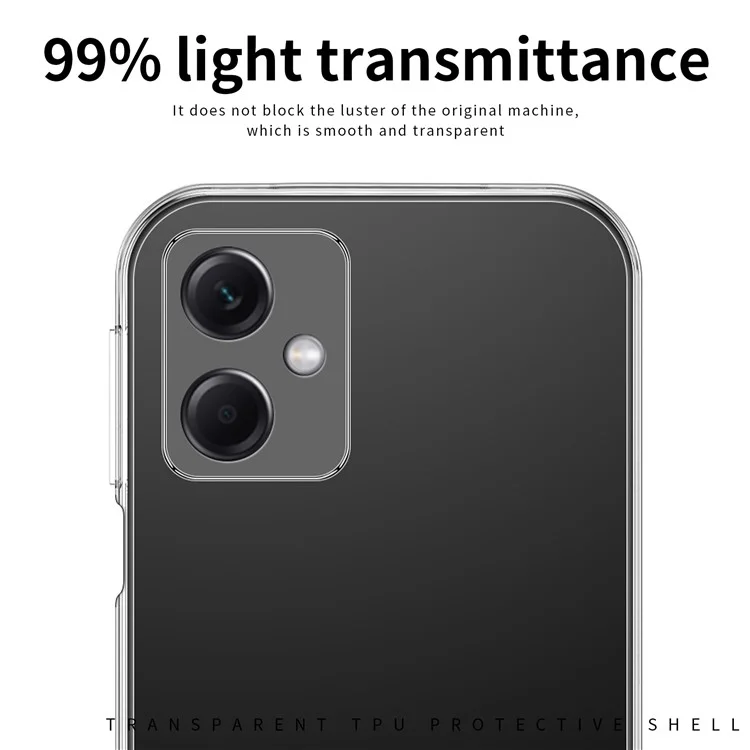 MOFI For Xiaomi Redmi 13C 5G Slim-Fit TPU Cell Phone Case HD Transparent Phone Cover