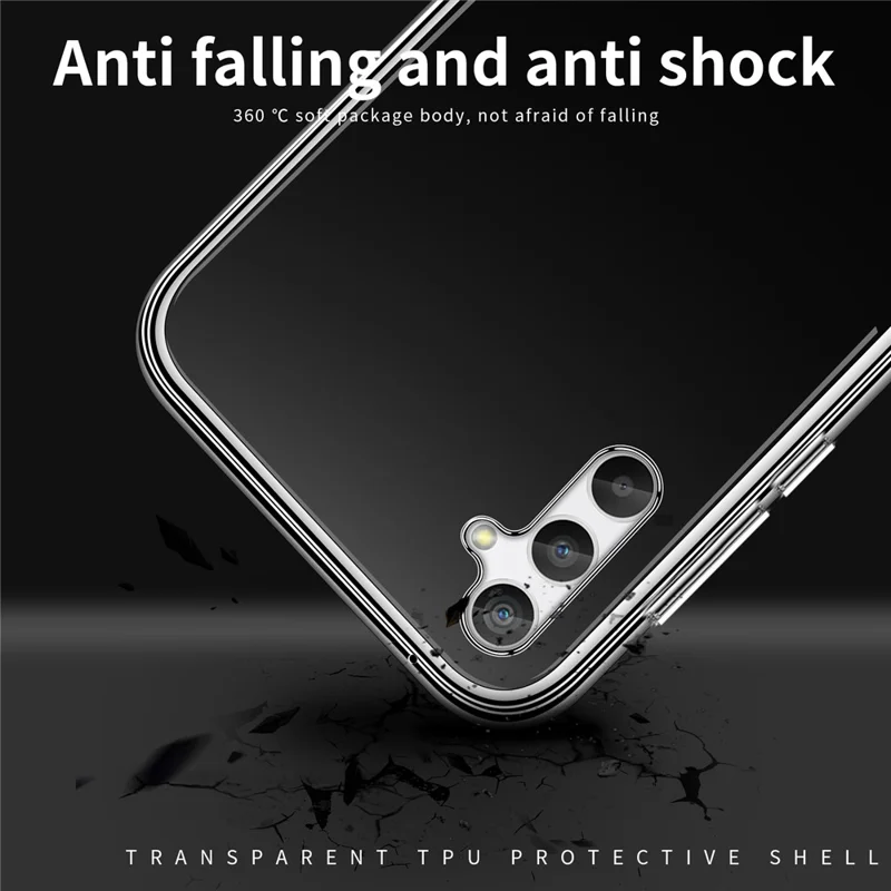 MOFI Pour Samsung Galaxy A55 5G Soft TPU Case Soft Phone Cover HD Transparent Shell